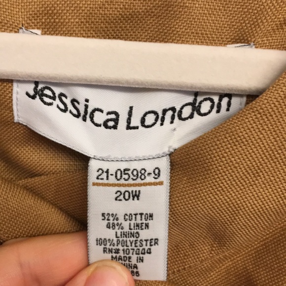 Jessica London Swing Blazer w Large Button Closure - Picture 4 of 4